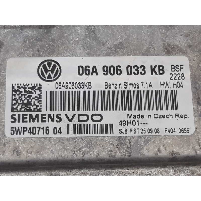 Recambio de centralita motor uce para skoda octavia berlina (1z3) elegance referencia OEM IAM 06A906033KB 5WP4071604 SIEMENS - Blanco 2