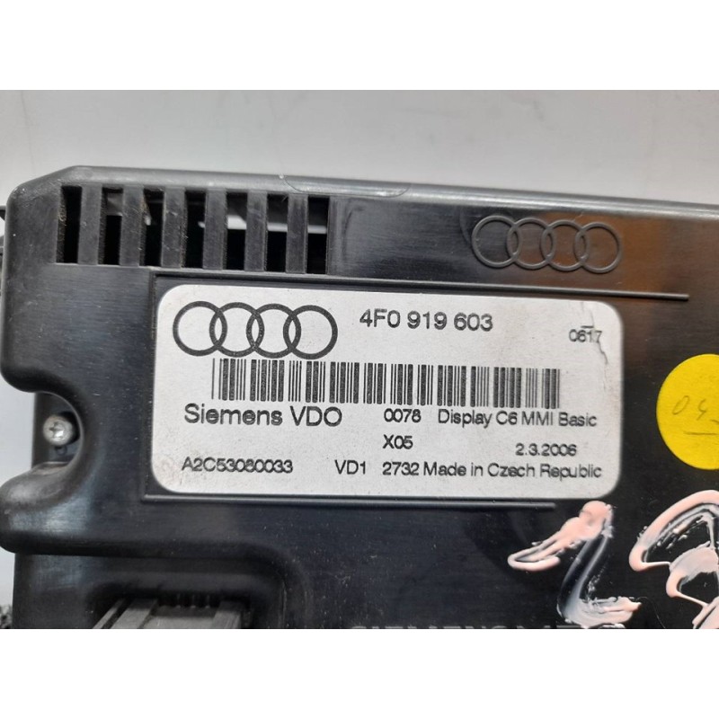 Recambio de pantalla multifuncion para audi a6 berlina (4f2) 2.4 referencia OEM IAM 4F0919603 - Azul 2