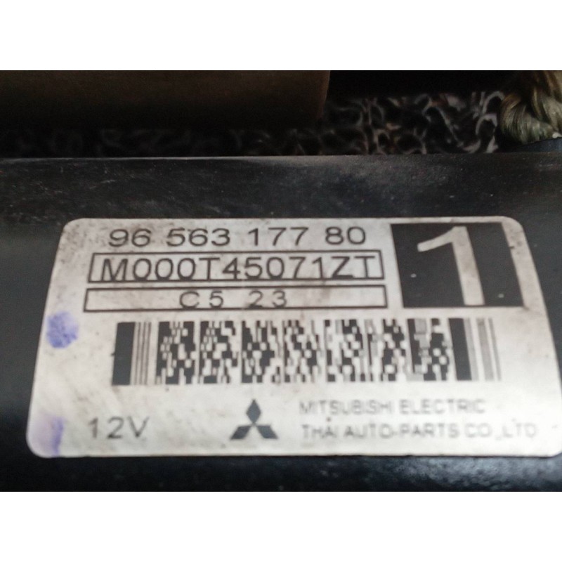 Recambio de motor arranque para peugeot 1007 sport referencia OEM IAM 9656317780 M000T45071ZT MITSUBISHI - Azul 2