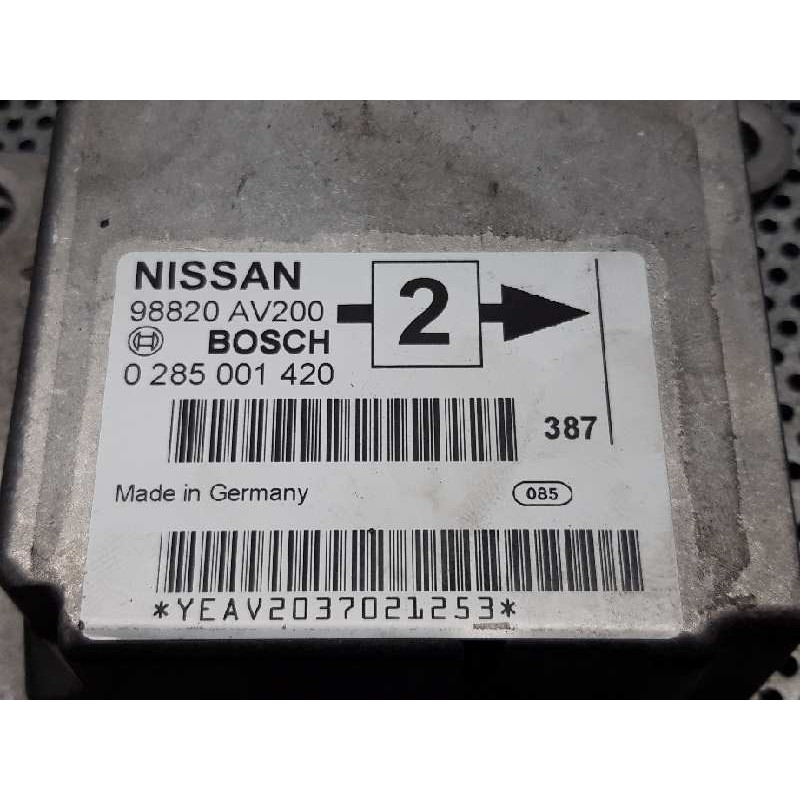 Recambio de centralita airbag para nissan primera berlina (p12) acenta referencia OEM IAM 0285001420 98820AV200 4