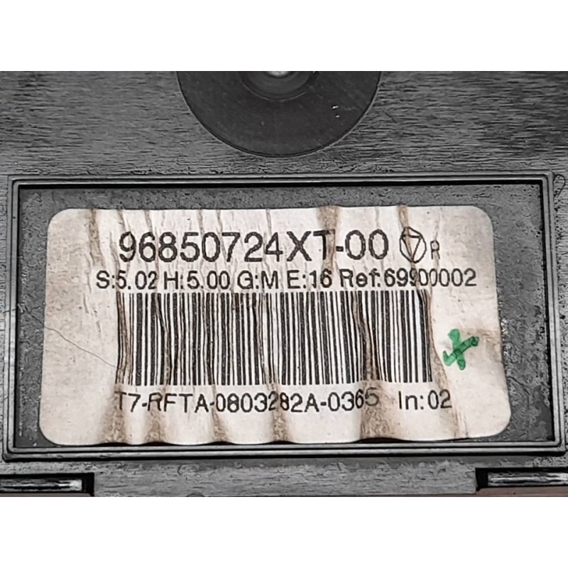 Recambio de mando climatizador para peugeot 308 sport referencia OEM IAM 96850724XT - Negro 2
