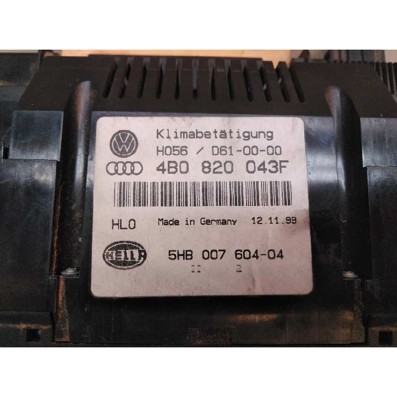 Recambio de mando climatizador para audi a6 berlina (4b2) 2.5 v6 24v tdi referencia OEM IAM 4B0820043F 5HB00760404 2