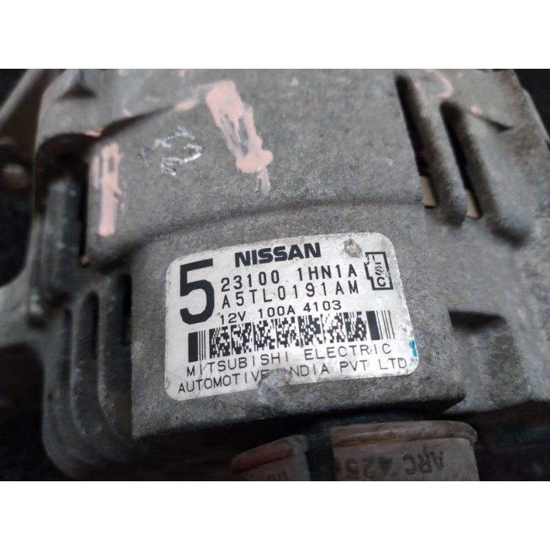 Recambio de alternador para nissan micra (k13) acenta referencia OEM IAM 231001HN1A A5TL0191AM - Rojo 2