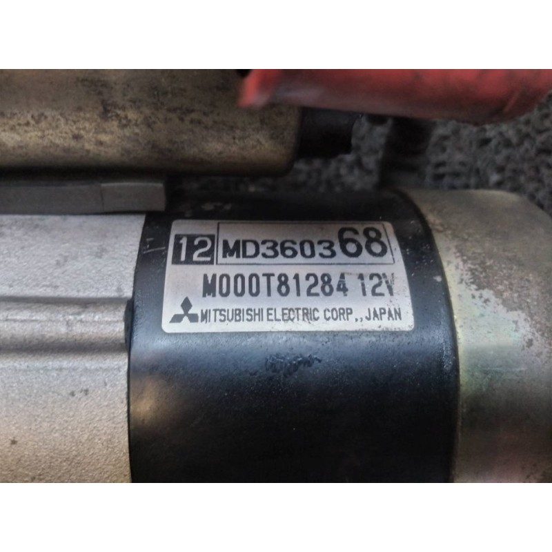 Recambio de motor arranque para mitsubishi space star (dg0) 1800 gdi glx referencia OEM IAM MD360368 M000T81284 MITSUBISHI 2