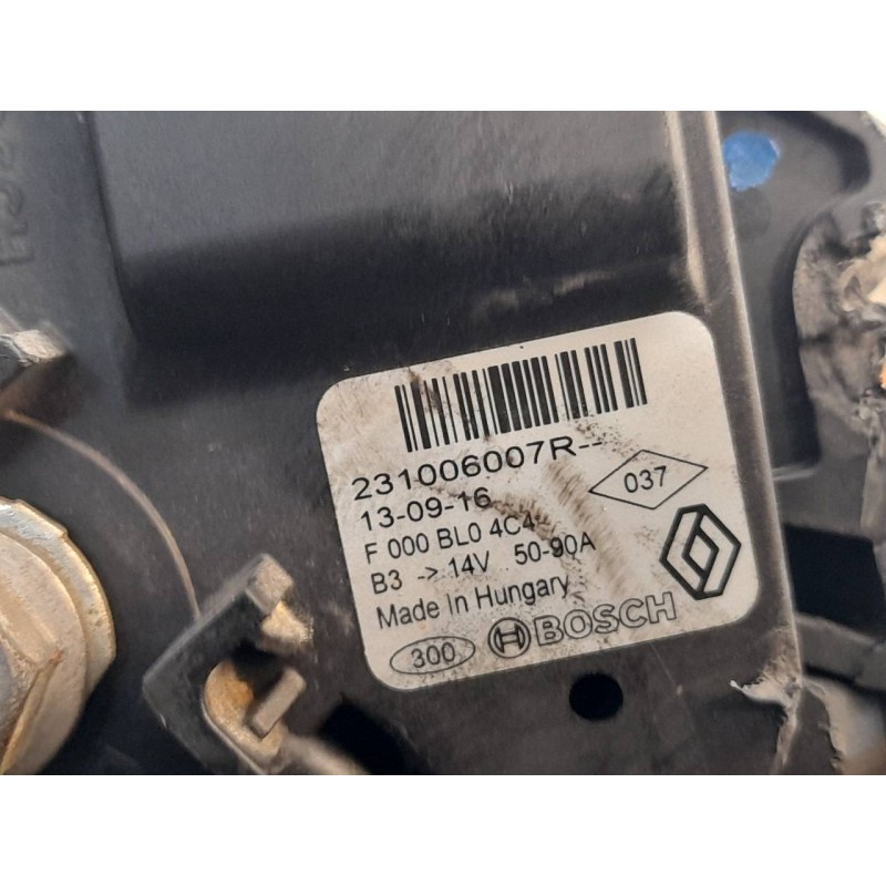 Recambio de alternador para renault clio iv technofeel referencia OEM IAM 231006007R  BOSCH - Gris 4