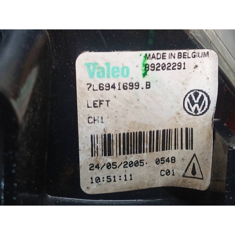 Recambio de faro antiniebla izquierdo para volkswagen touareg (7la) tdi v10 referencia OEM IAM 7L6941699B - Gris 4