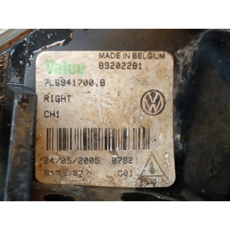 Recambio de faro antiniebla derecho para volkswagen touareg (7la) tdi v10 referencia OEM IAM 7L6941700B - Gris 2