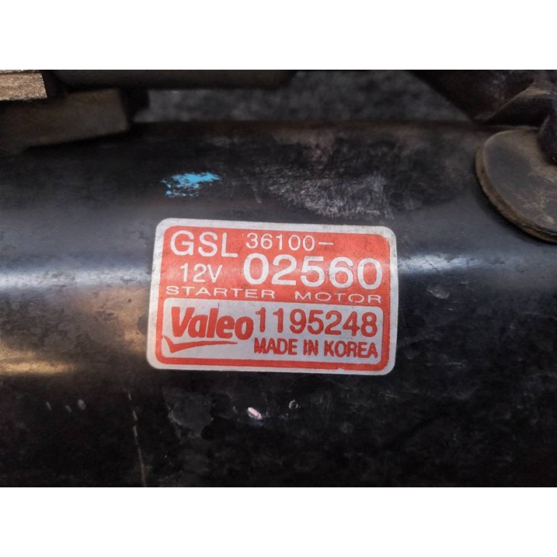 Recambio de motor arranque para kia picanto 1.0 concept referencia OEM IAM 3610002560 1195248 VALEO 3