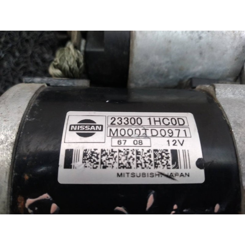 Recambio de motor arranque para nissan micra (k13) acenta referencia OEM IAM 233001HC0D M000TD0971 MITSUBISHI - Rojo 6