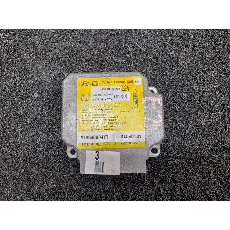 Recambio de centralita airbag para kia sportage lx referencia OEM IAM 959101F300 67B040604YT 04060101 - Negro