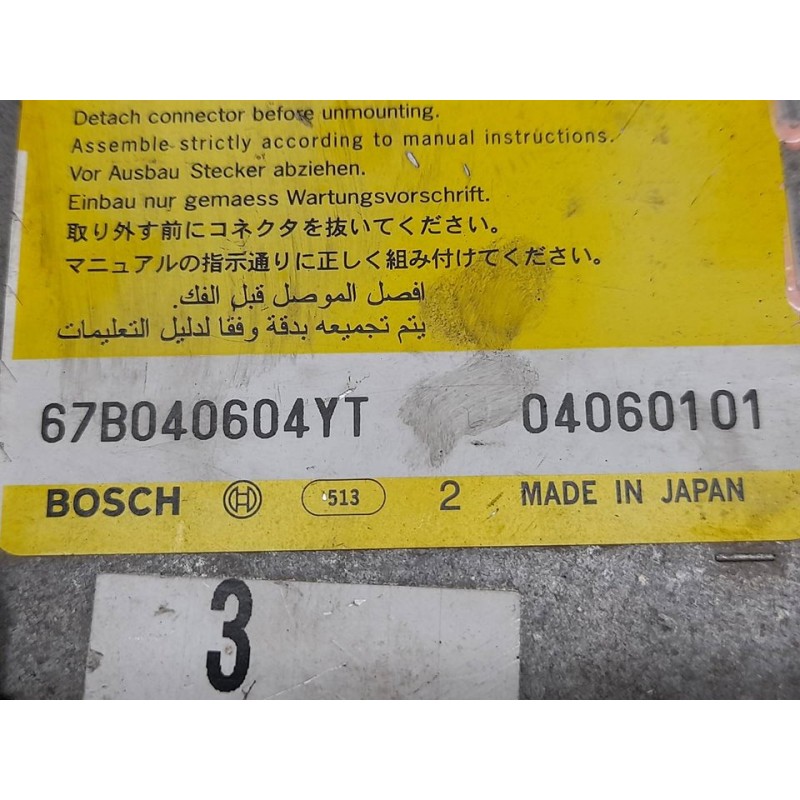 Recambio de centralita airbag para kia sportage lx referencia OEM IAM 959101F300 67B040604YT 04060101 - Negro 3