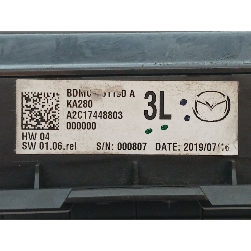 Recambio de mando climatizador para mazda cx-30 selection 2wd referencia OEM IAM A2C17448803 2