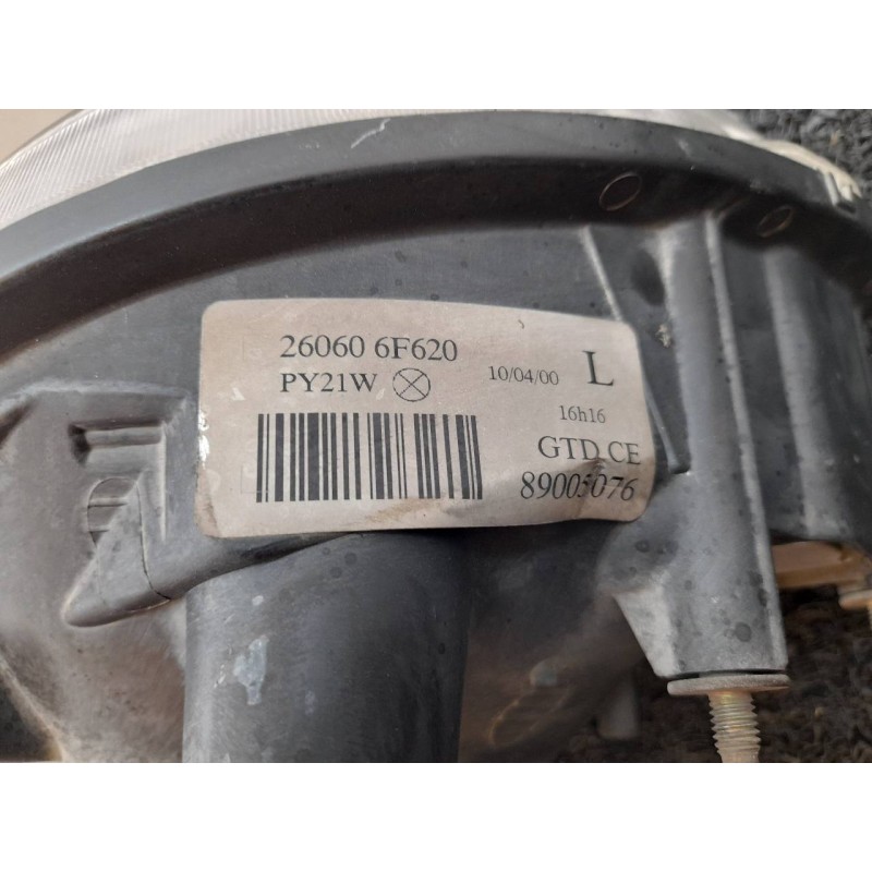 Recambio de faro izquierdo para nissan micra (k11) comfort referencia OEM IAM 260606F620 89005076 - Blanco 2