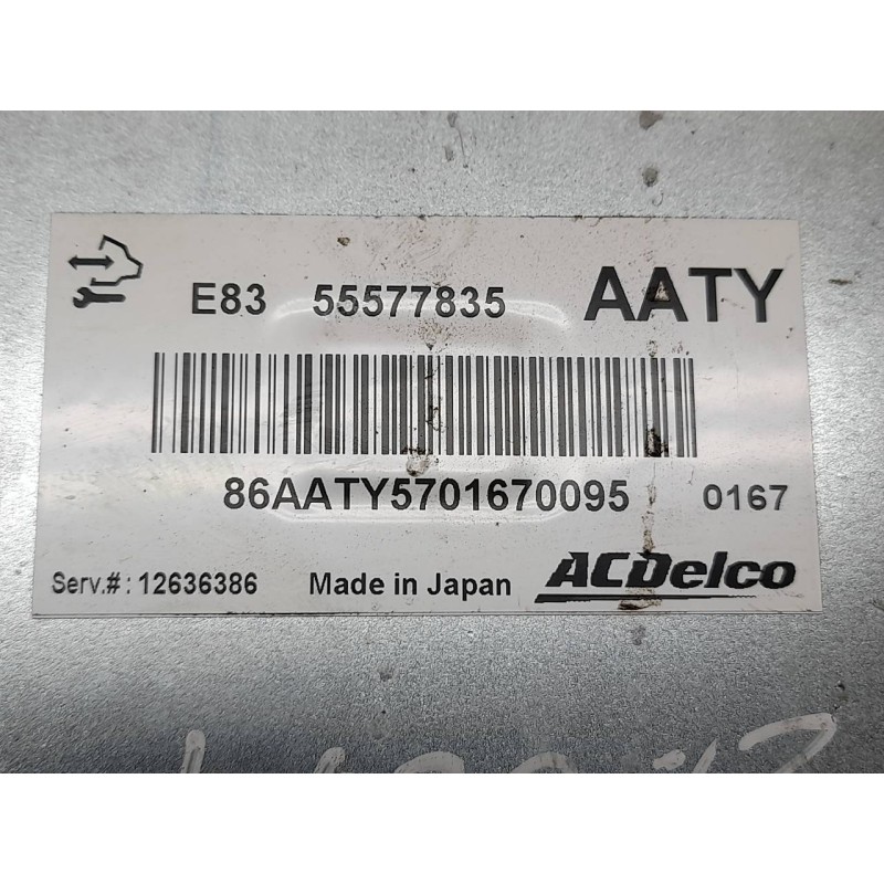 Recambio de centralita motor uce para opel corsa d essentia referencia OEM IAM 55577835  ACDELCO 2