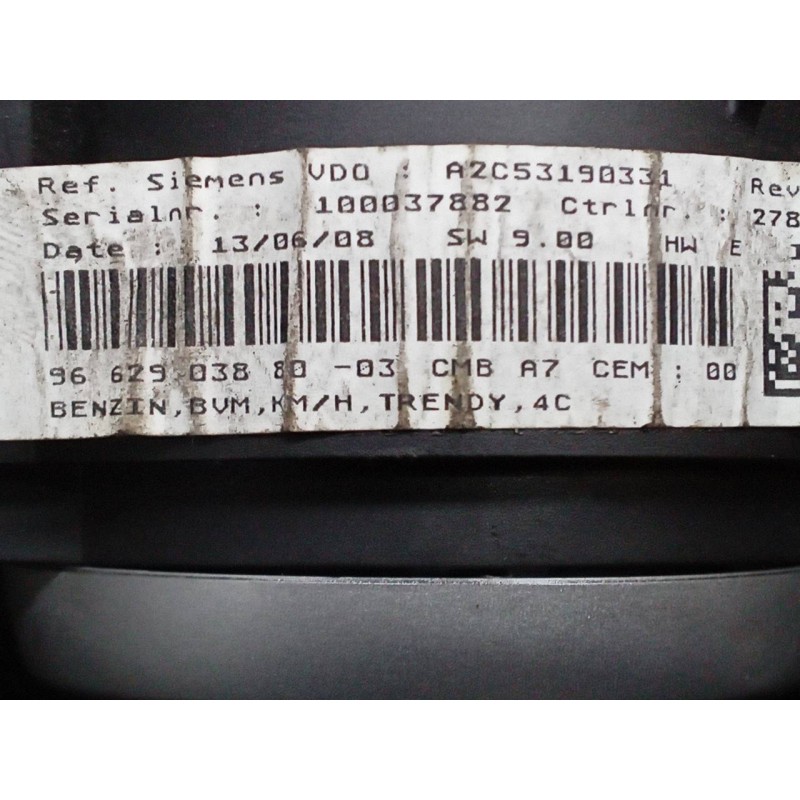 Recambio de cuadro instrumentos para peugeot 207 urban referencia OEM IAM A2C53190331 9662903880 - Azul 4