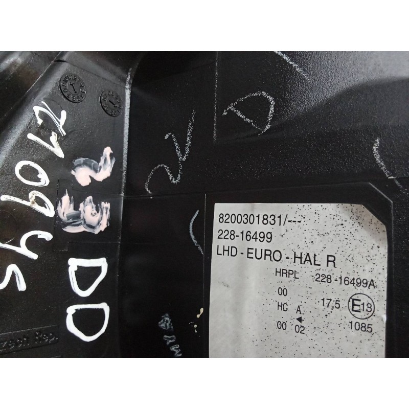 Recambio de faro derecho para renault modus confort dynamique referencia OEM IAM 8200301831 4