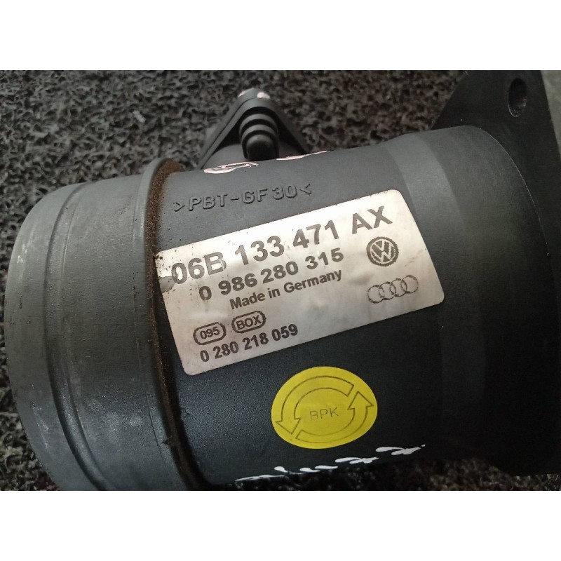 Recambio de caudalimetro para audi a4 berlina (8e) 2.0 referencia OEM IAM 0280218058 06B133471A 06B133471AX 2