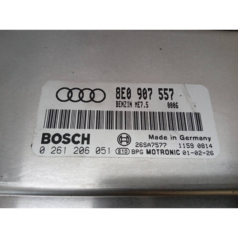 Recambio de centralita motor uce para audi a4 berlina (8e) 2.0 referencia OEM IAM 0261206051 8E0907557 2