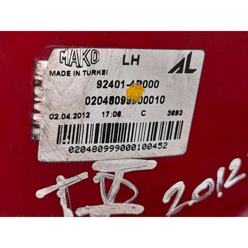 Recambio de piloto trasero izquierdo para hyundai i20 classic referencia OEM IAM 924014B000  MAKD - Negro 3
