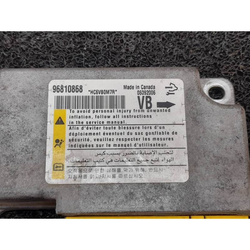 Recambio de centralita airbag para chevrolet captiva 2.0 vcdi lt referencia OEM IAM 96810868 HC6VB0M7R - Gris 2