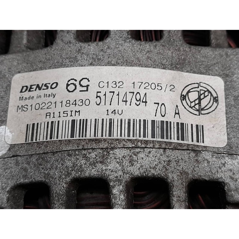 Recambio de alternador para fiat panda (169) 1.2 8v dynamic referencia OEM IAM 51714794  DENSO 6
