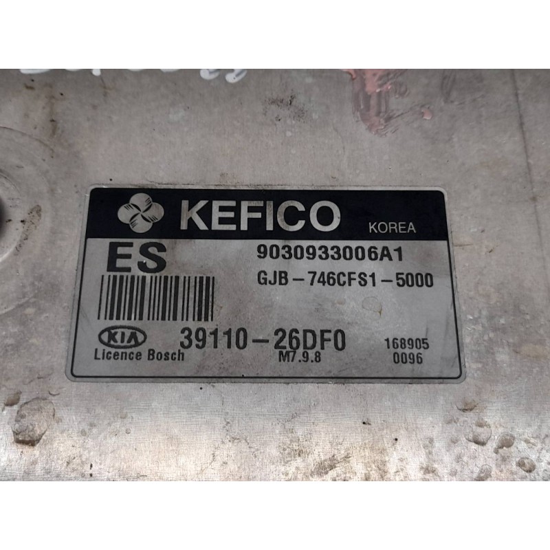 Recambio de centralita motor uce para kia rio 1.6 ex2 referencia OEM IAM 3911026DF0 9030933006A1 GJB746CFS15000 2