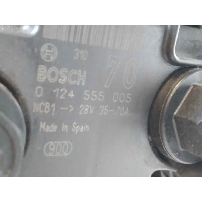 Recambio de alternador para iveco eurocargo tector chasis  (modelo 120 e 18) tráfico urbano referencia OEM IAM 0124555005  BOSCH - Blanco 2