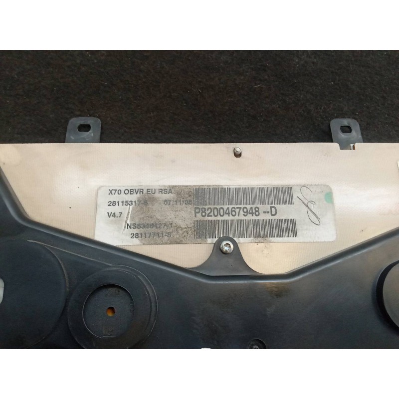 Recambio de cuadro instrumentos para renault master ii phase 2 caja cerrada l1h1 caja cerrada 3.3 to referencia OEM IAM P8200467 - Blanco 5