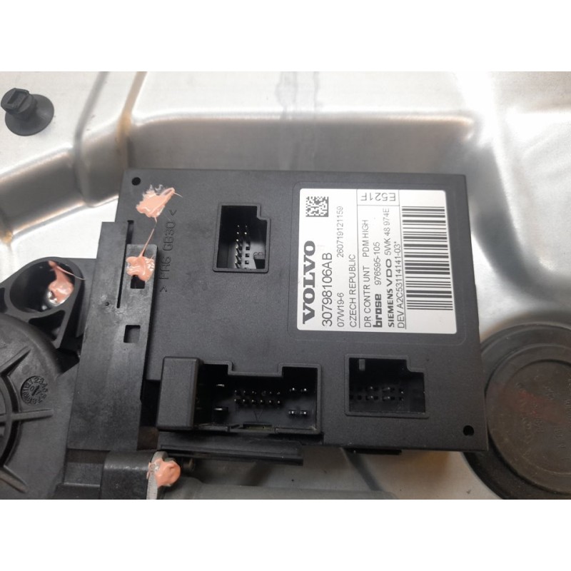 Recambio de elevalunas delantero derecho para volvo c30 2.0 d momentum referencia OEM IAM 30798106AB 5WK48974E 4