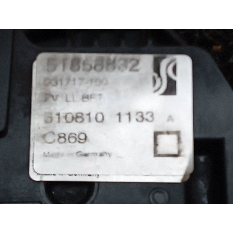 Recambio de cerradura puerta delantera derecha para fiat punto (evo) (199) dynamic referencia OEM IAM 51858832 - Negro 5