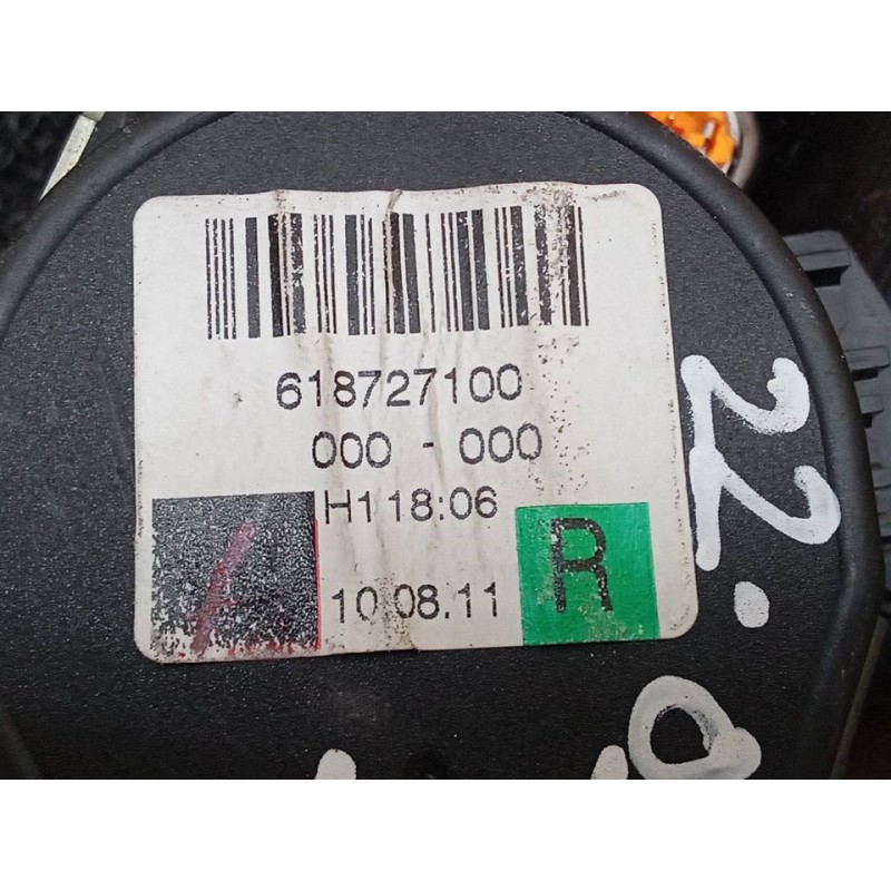 Recambio de cinturon seguridad delantero derecho para fiat punto (evo) (199) dynamic referencia OEM IAM 618727100 - Negro 2