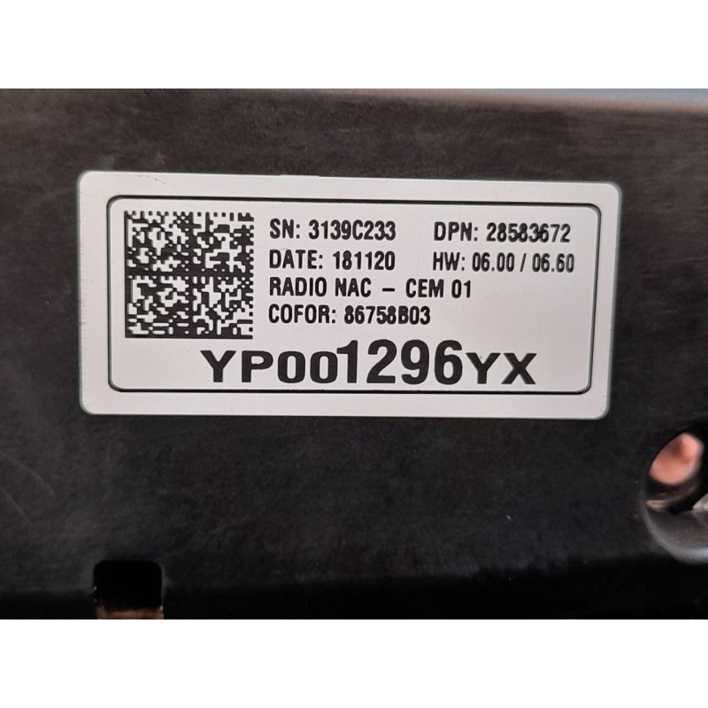 Recambio de pantalla multifuncion para opel crossland x innovation referencia OEM IAM YP001296YX 3139C233 8658B03 - Rojo 2