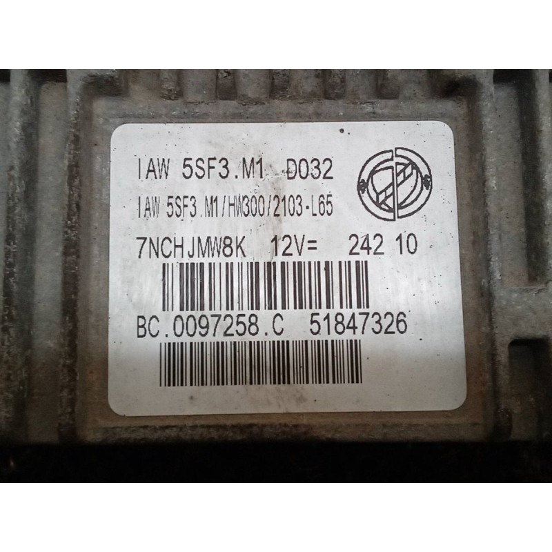 Recambio de centralita motor uce para fiat punto (evo) (199) dynamic referencia OEM IAM 51847326 - Negro 2