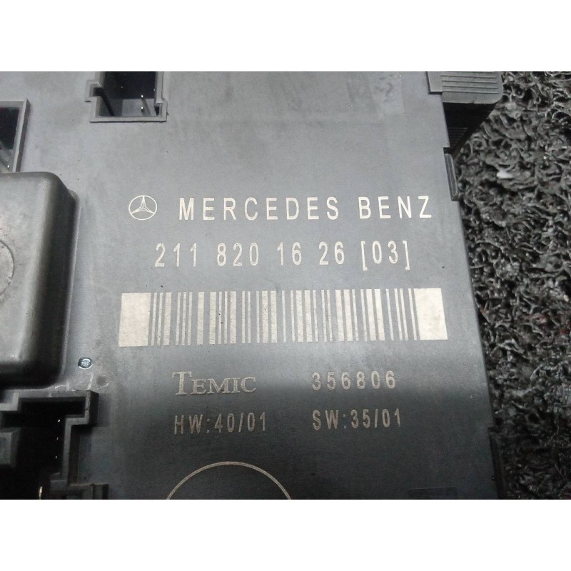 Recambio de centralita check control para mercedes-benz clase e (w211) berlina e 270 cdi (211.016) referencia OEM IAM 2118201626 - Negro 2