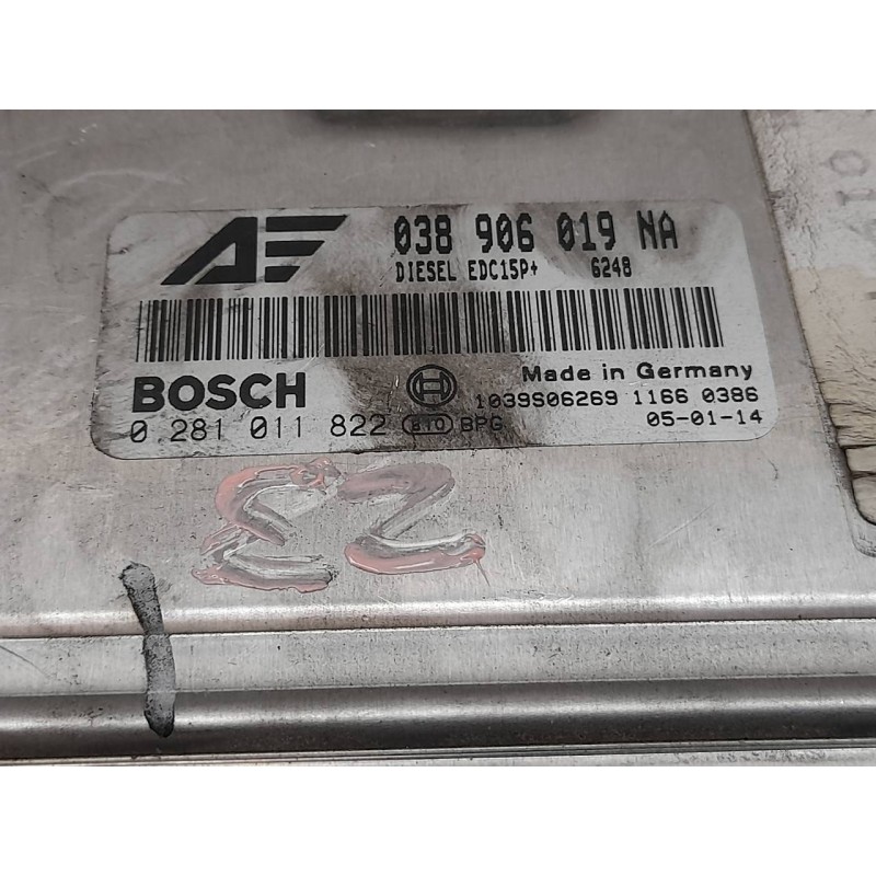 Recambio de centralita motor uce para volkswagen sharan (7m6/7m9) comfortline referencia OEM IAM 038906019NA 0281011822 - Gris 4