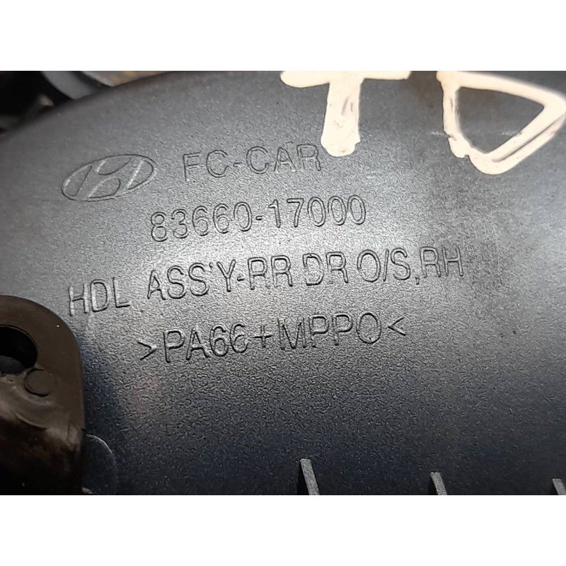 Recambio de maneta exterior trasera derecha para hyundai matrix (fc) 1.5 crdi 16v gls referencia OEM IAM 8366017000 3