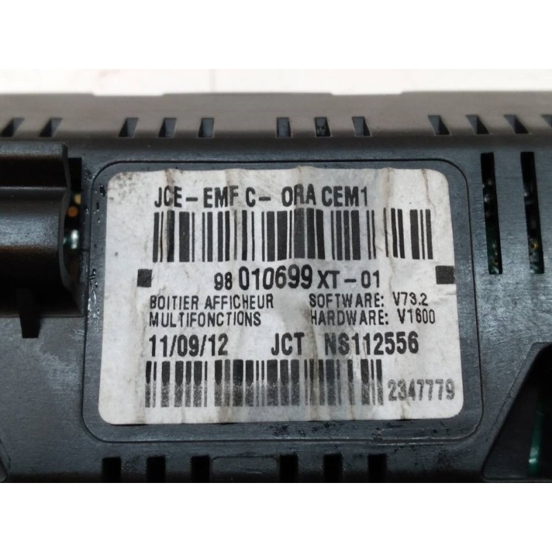 Recambio de pantalla multifuncion para citroën c3 attraction referencia OEM IAM 98010699XT - Blanco 4