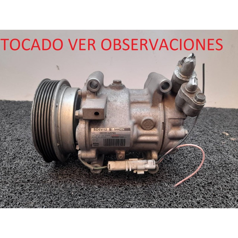 Recambio de compresor aire acondicionado para renault clio iii authentique referencia OEM IAM 8200651251 0072112744 1900
