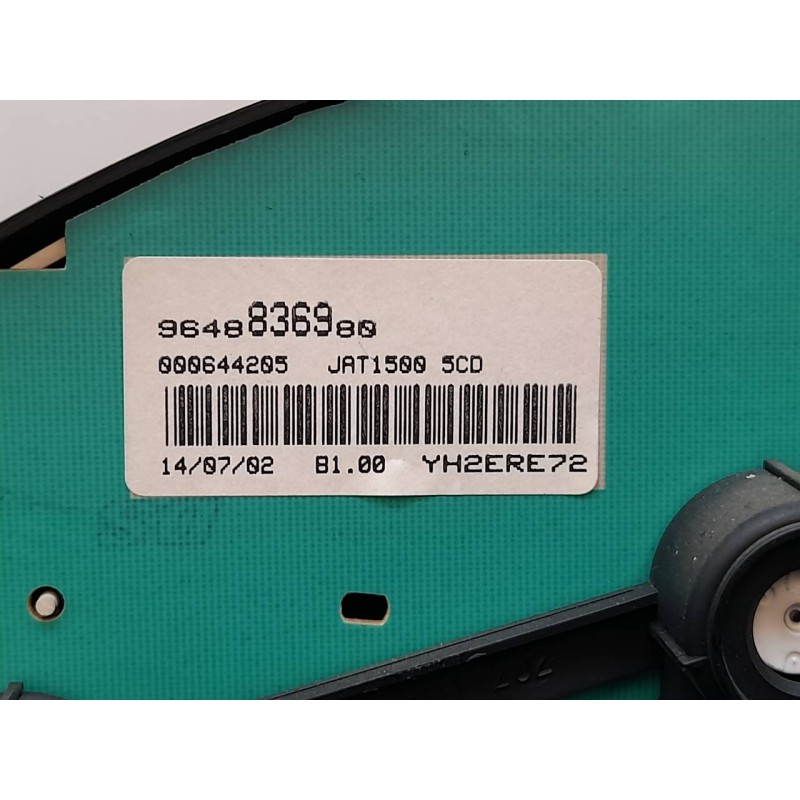Recambio de cuadro instrumentos para peugeot 206 sw x-line referencia OEM IAM 9648836980 6