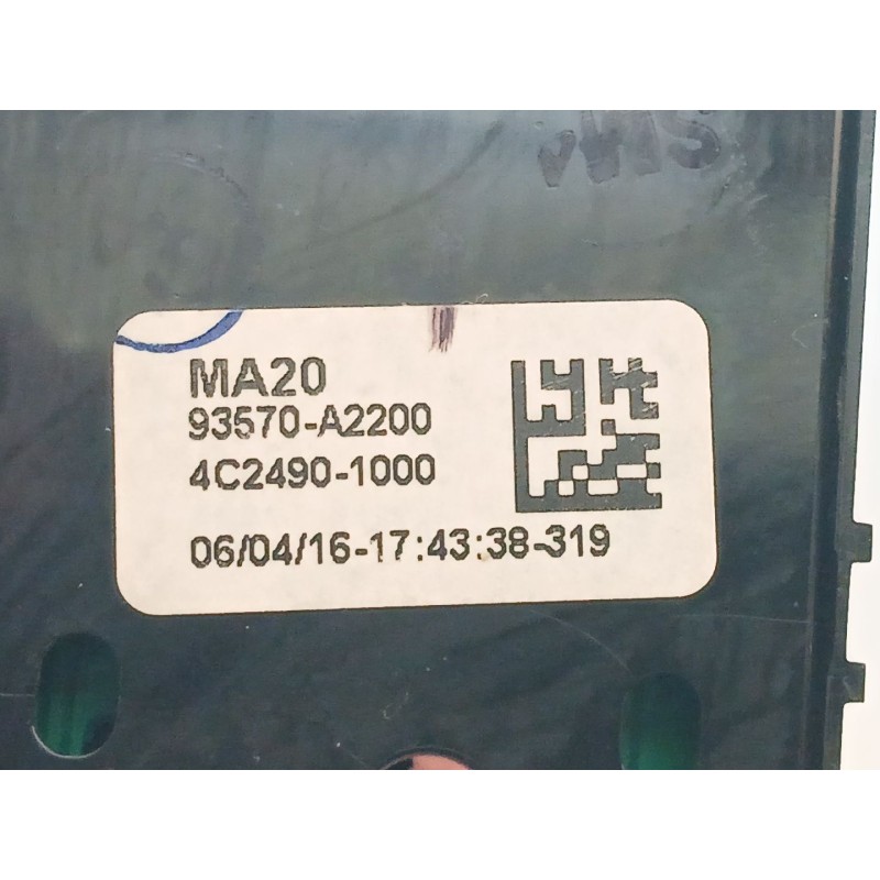 Recambio de mando elevalunas delantero izquierdo para kia cee'd business referencia OEM IAM 93570A2200 4C24901000 - Blanco 2