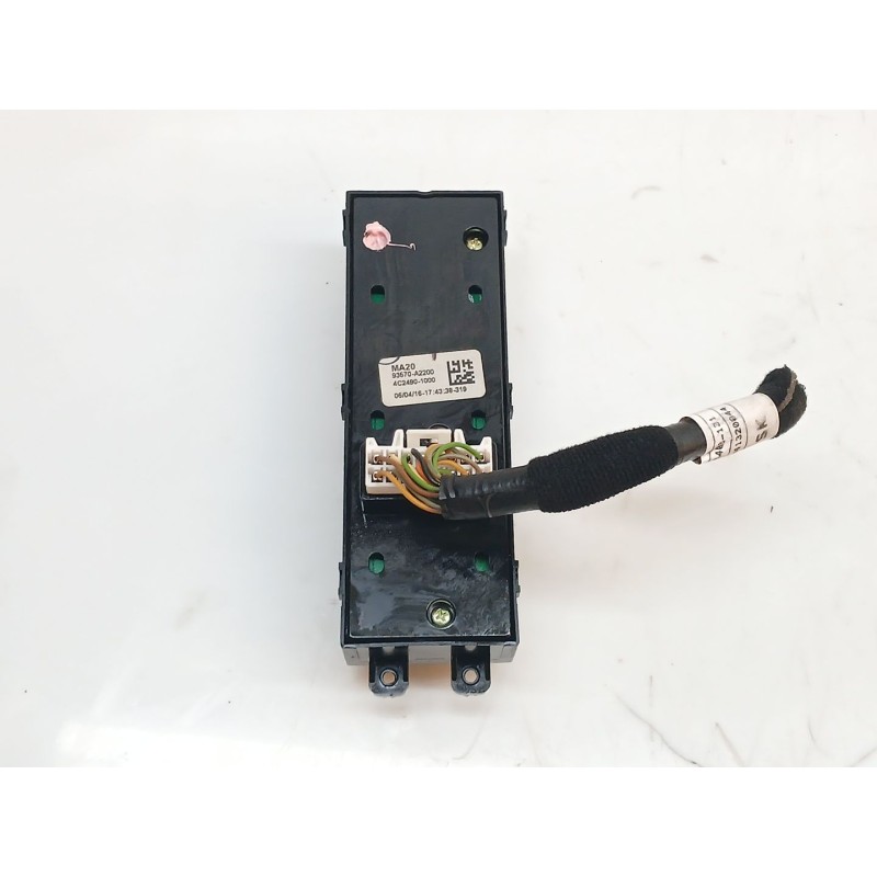 Recambio de mando elevalunas delantero izquierdo para kia cee'd business referencia OEM IAM 93570A2200 4C24901000 - Blanco 3