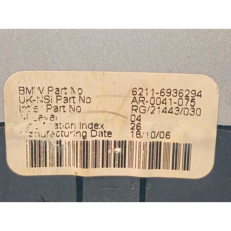 Recambio de cuadro instrumentos para bmw mini (r50,r53) one referencia OEM IAM 62116936294 - Blanco 2