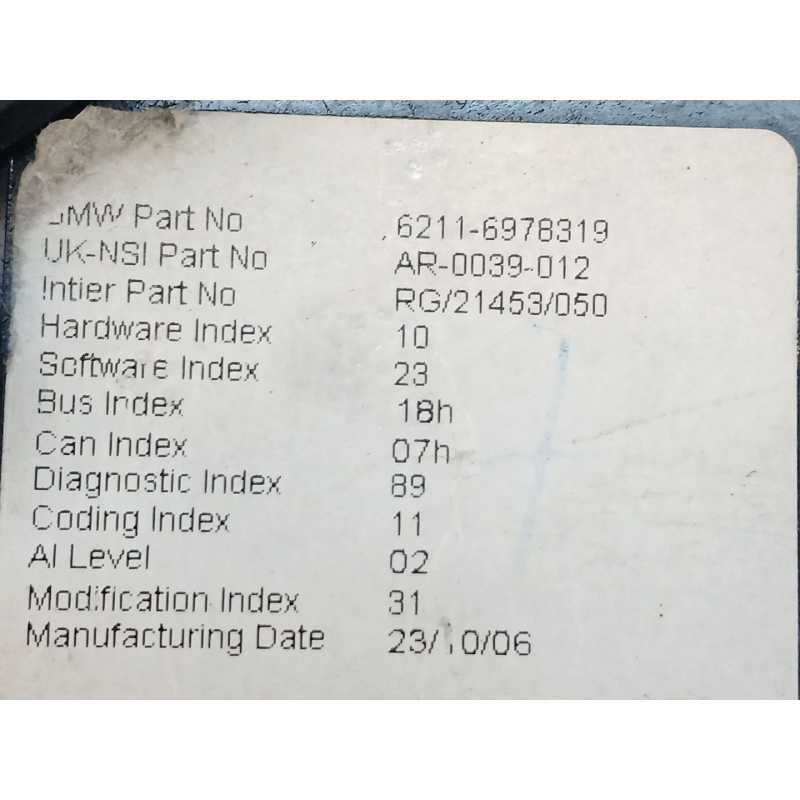 Recambio de cuadro instrumentos para bmw mini (r50,r53) one referencia OEM IAM 62116978319 - Blanco 2