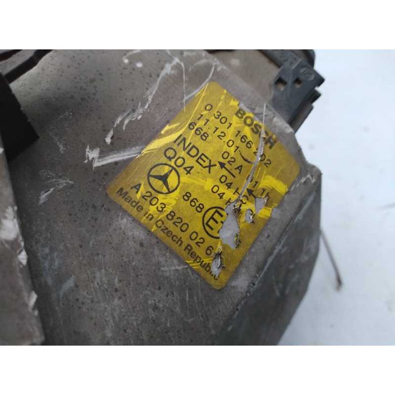 Recambio de faro derecho para mercedes-benz clase c (w203) berlina 200 cdi (203.004) referencia OEM IAM 0301166202 A2038200261 - Azul 2