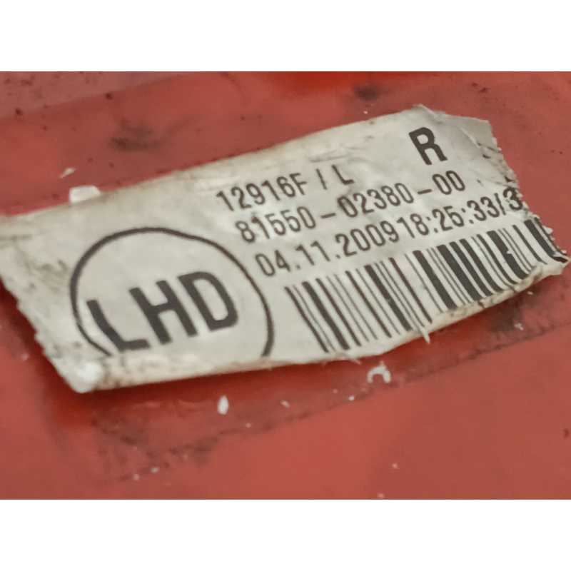 Recambio de piloto trasero derecho para toyota auris active referencia OEM IAM 8155002380 - Negro 2