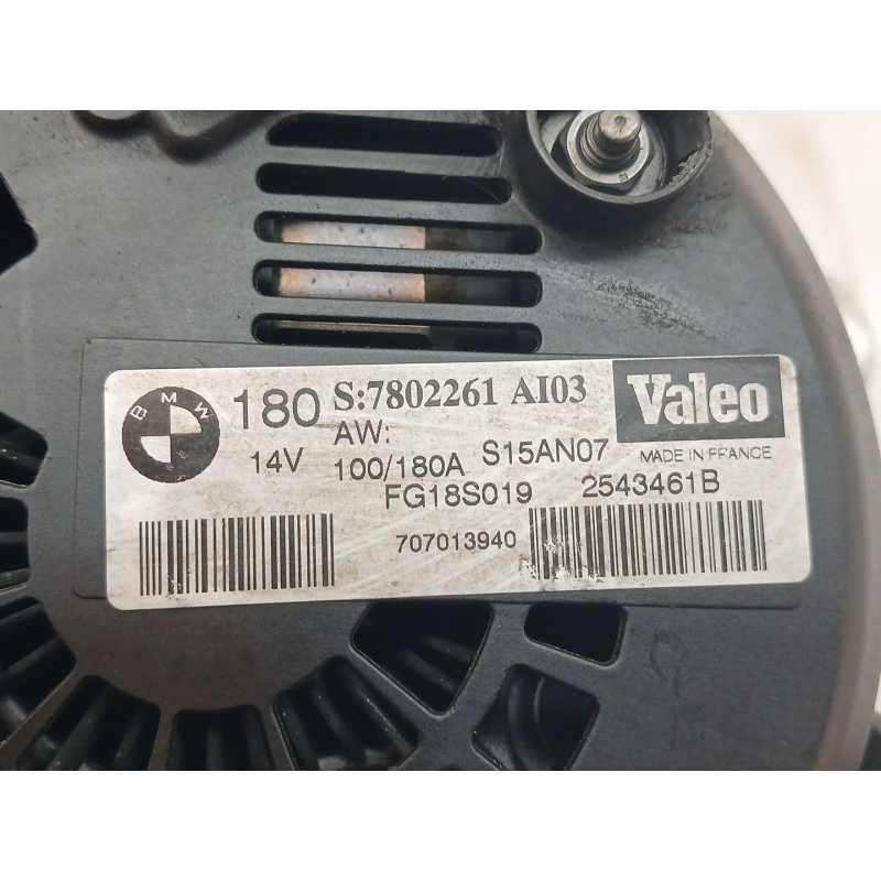 Recambio de alternador para bmw serie 1 berlina (e81/e87) 118d referencia OEM IAM 180S7802261A103 - Negro 2