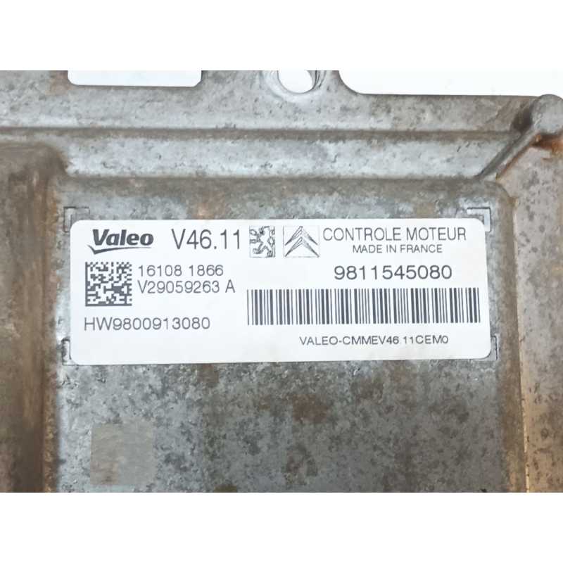 Recambio de centralita motor uce para citroën c-elysee (dd_) 1.2 vti 82 referencia OEM IAM 9811545080 - Gris 3