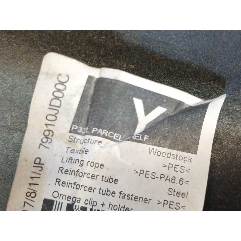Recambio de bandeja trasera para nissan qashqai i (j10, nj10) 2.0 dci referencia OEM IAM 79910JD00C - Negro 2