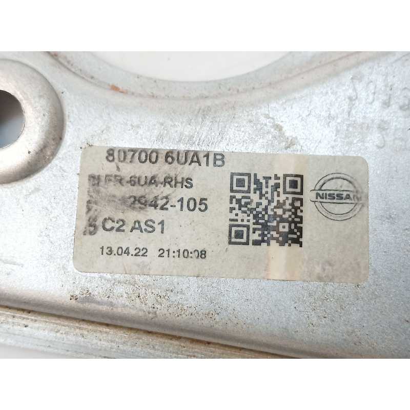 Recambio de elevalunas delantero derecho para nissan qashqai iii (j12) 1.3 dig-t referencia OEM IAM 807006UA1B - Gris 2