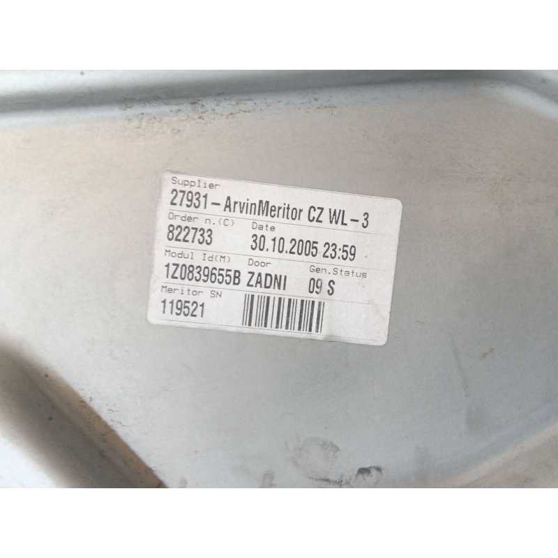 Recambio de elevalunas trasero izquierdo para skoda octavia combi (1z5) elegance referencia OEM IAM 1Z0839655B - Dorado 2
